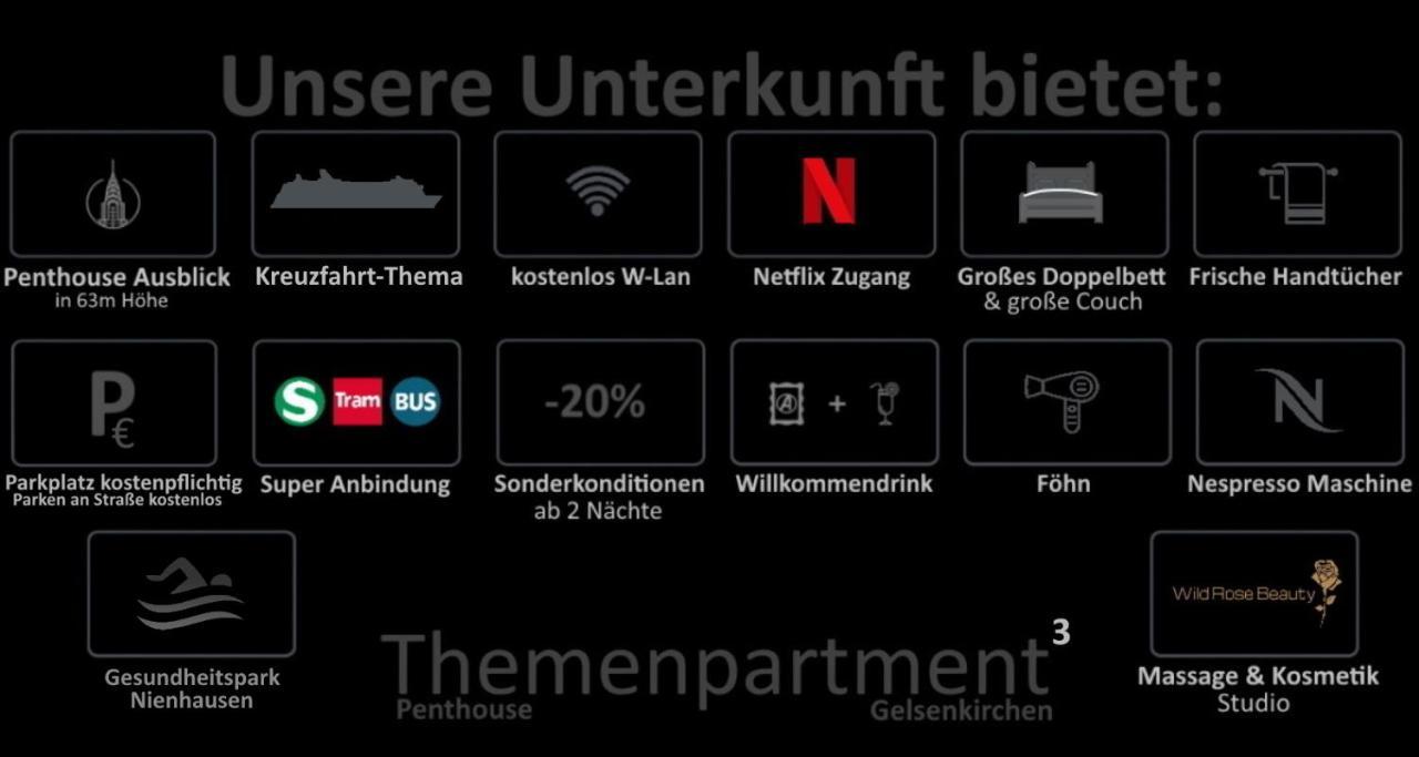 Apartmán Themenpartment Himmel Und Mehr Penthouse Gelsenkirchen Exteriér fotografie